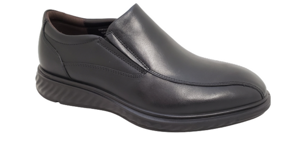 SIR IMPERIAL MEN'S BLACK LEATHER SLIP ON SHOES 52719